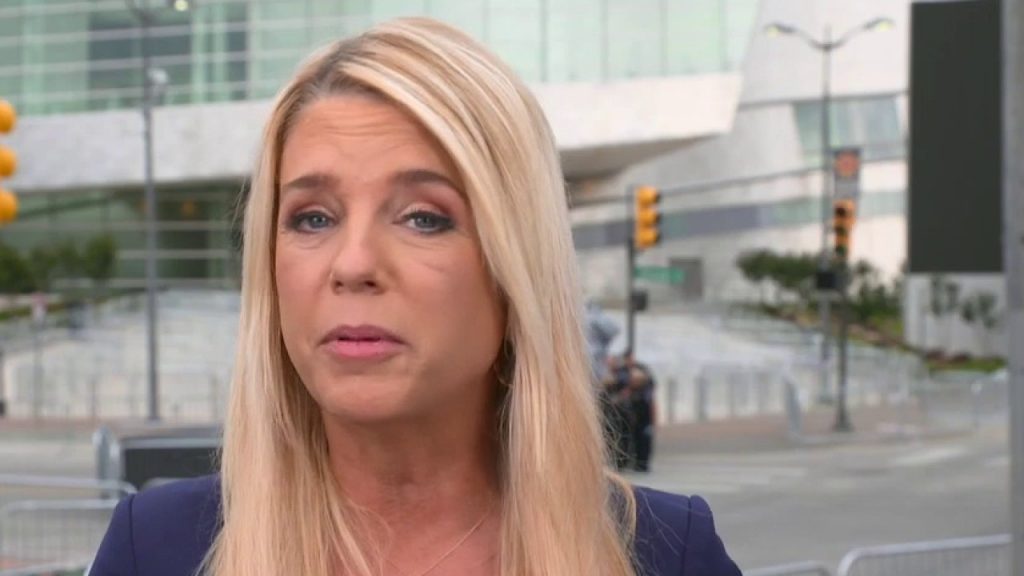 Pam Bondi boob job nose job body measurements